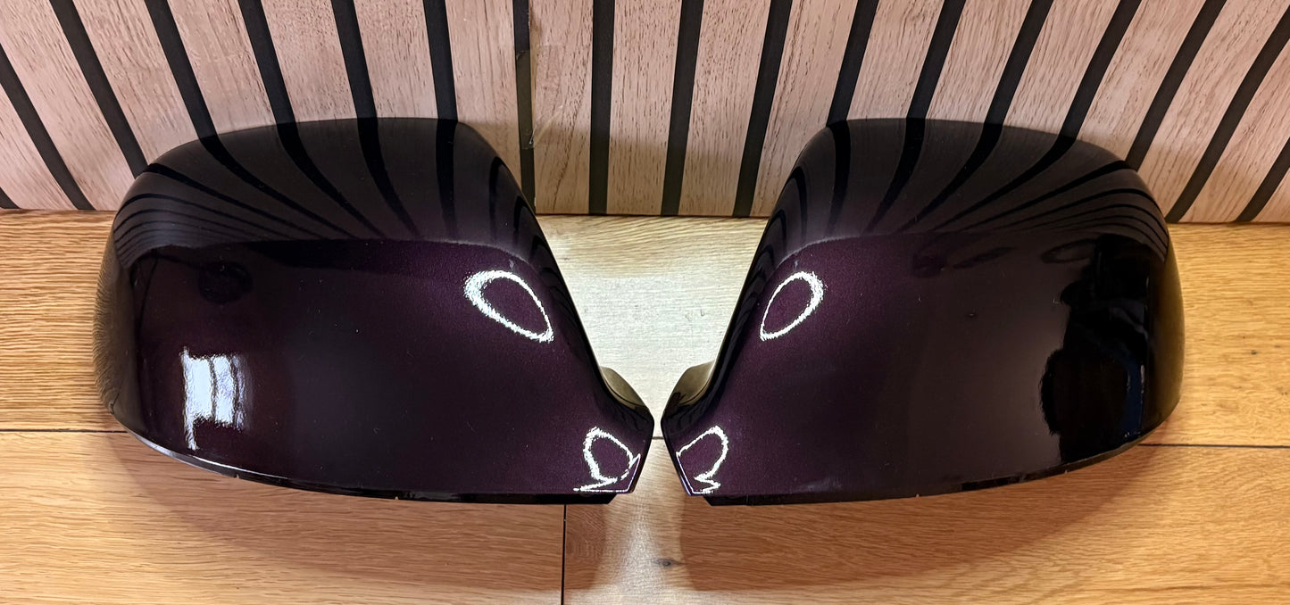VW Transporter T5.1/T6/T6.1 New LH & RH Mirror Cover Painted In BlackBerry LL4U
