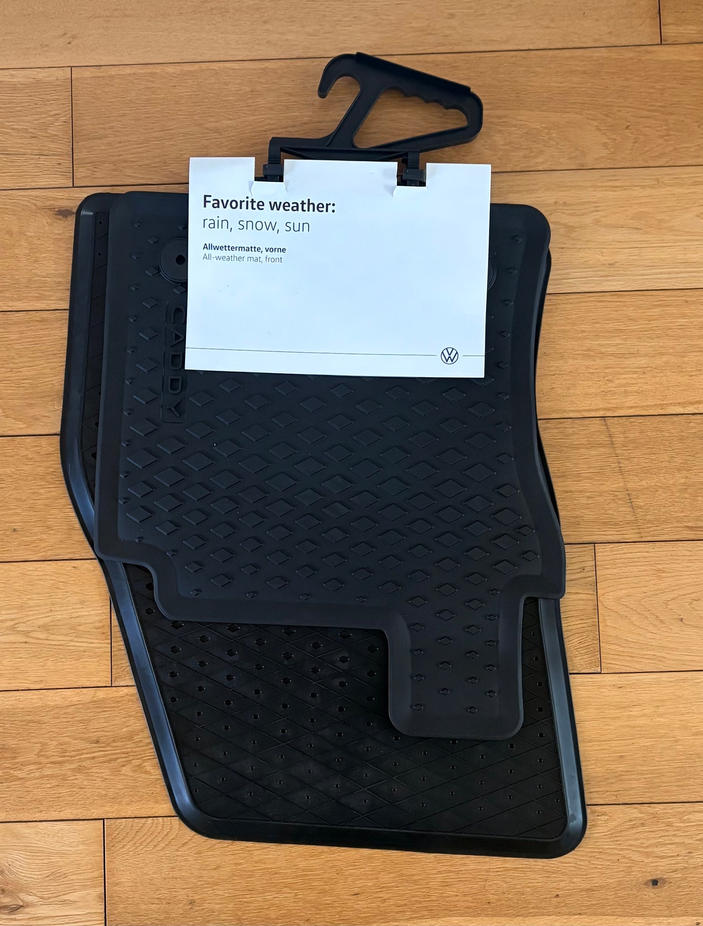 New Genuine VW Caddy MK5 2021 Onwards All-weather Rubber floor mats front