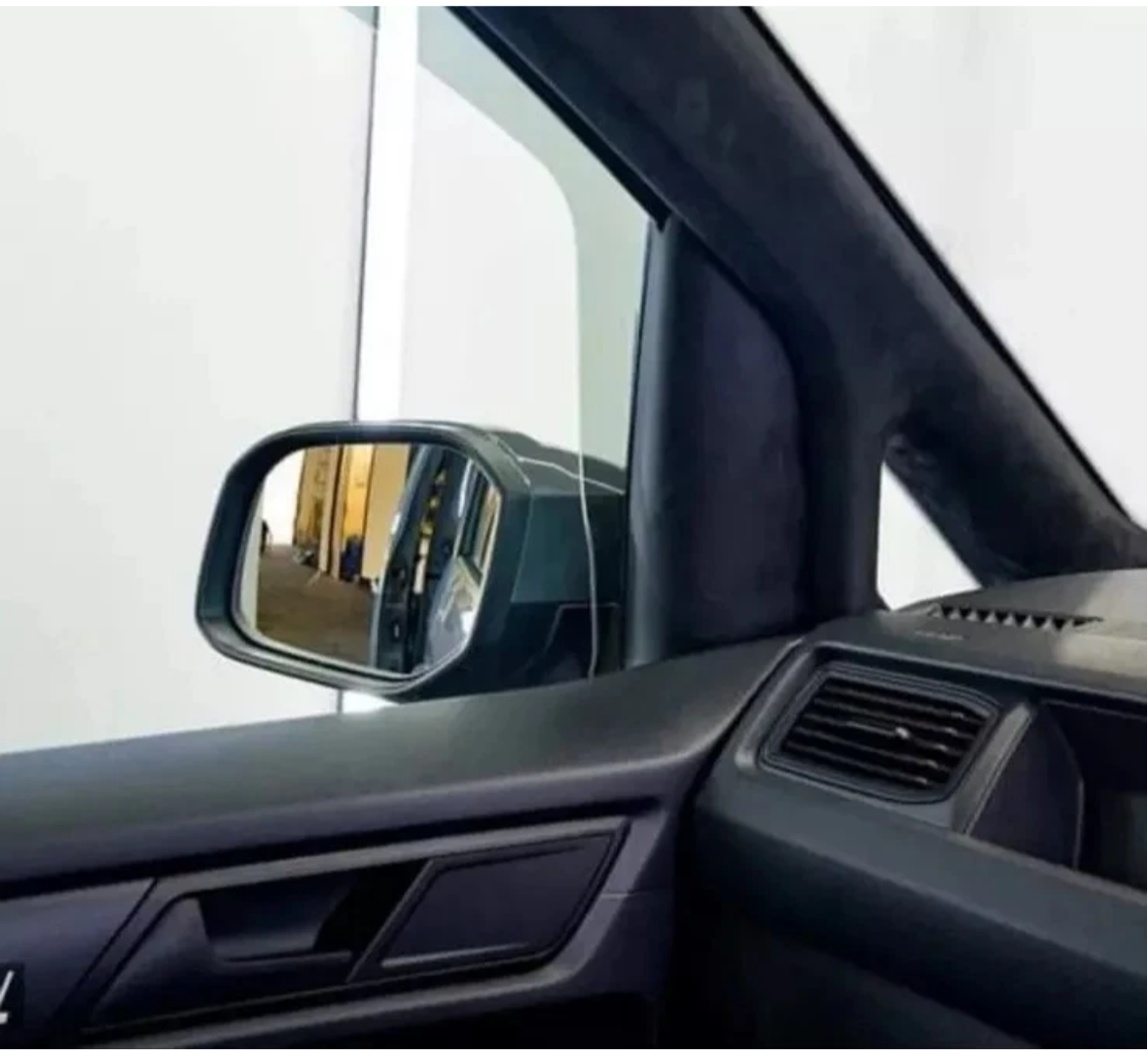 VW Caddy Life Wing Door Mirrors Upgrade | 2004- 2020| Pair | Electric | Heated | BLACK CAPS