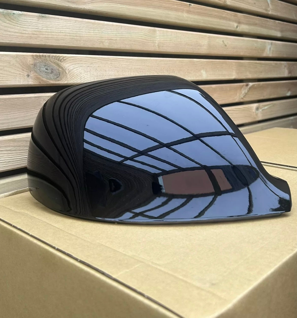 VW T5.1/T6/T6.1 New RH/Driver side Mirror Cover Painted In Gloss Black