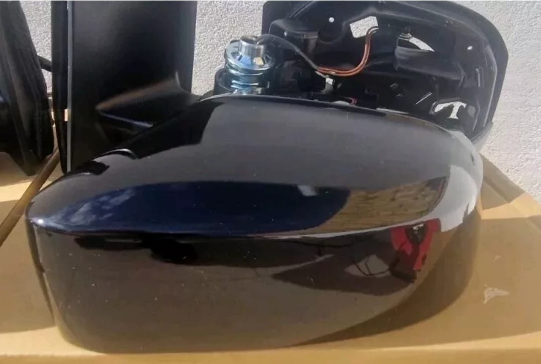PASSENGER SIDE Caddy life mirror upgrade Painted in LC9X DEEP BLACK PEARL