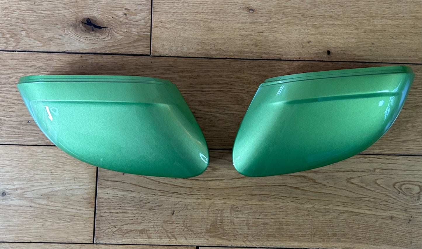 VW CADDY LIFE MIRROR COVERS CAPS VIPER GREEN LR6T