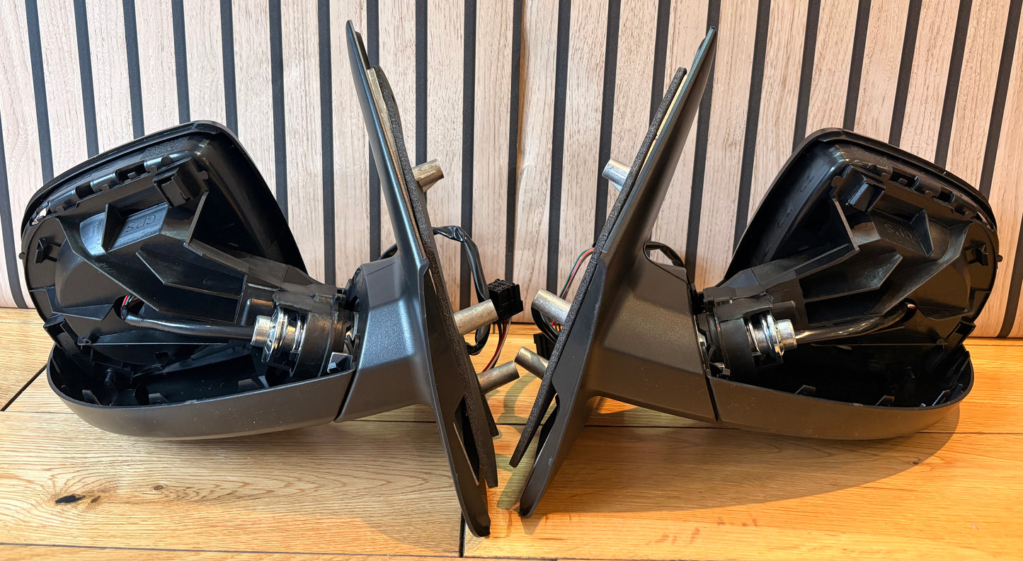 VW TRANSPORTER T5.1 | 2010-2015 | DOOR WING MIRRORS | ELECTRIC | HEATED | Gloss Black