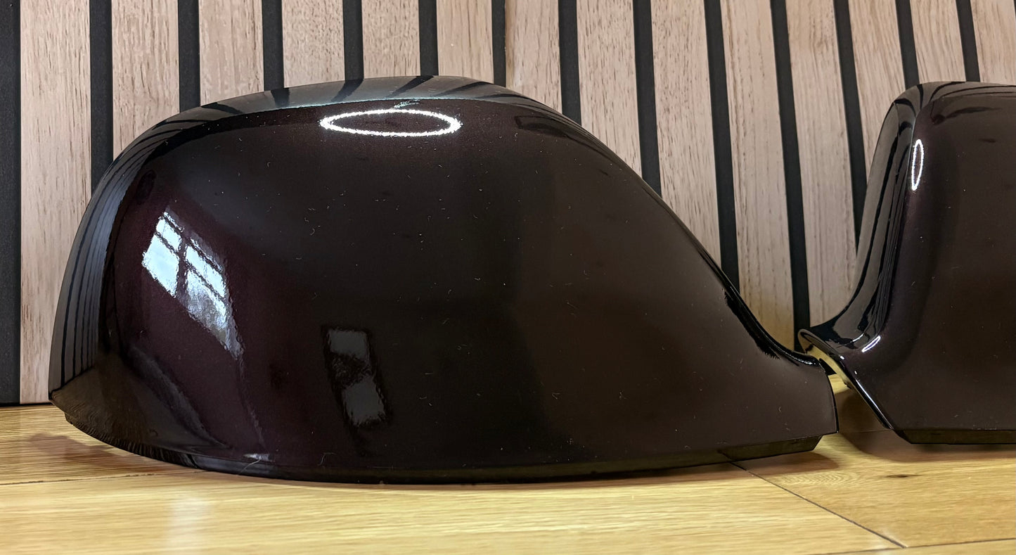 VW Transporter T5.1/T6/T6.1 New LH & RH Mirror Cover Painted In BlackBerry LL4U
