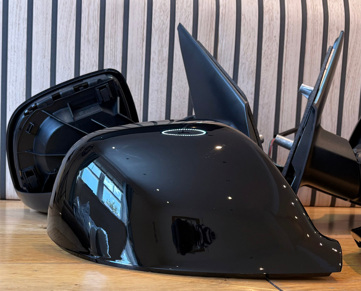VW TRANSPORTER T5.1 | 2010-2015 | DOOR WING MIRRORS | ELECTRIC | HEATED | Gloss Black