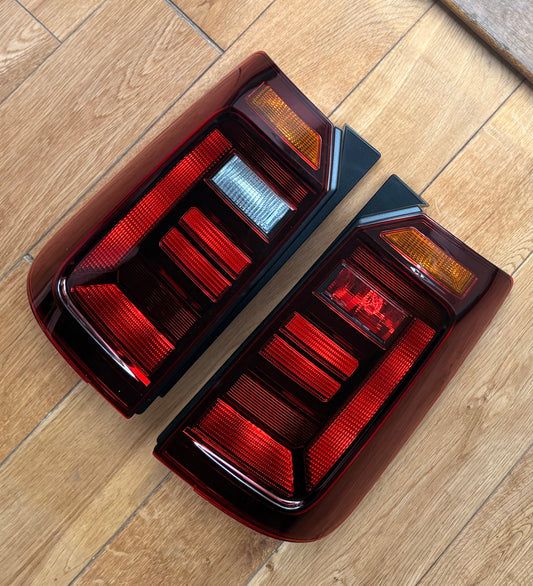 GENUINE VW CADDY MK4 UPGRADE TAIL LIGHTS | SMOKED TINTED | TAILGATE | 2015 - 2021
