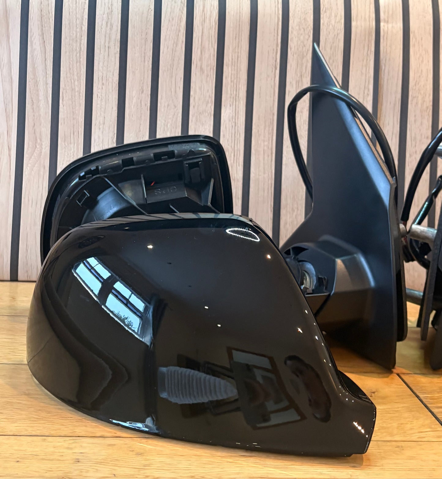 VW TRANSPORTER T6/T6.1 | 2015-2023 | DOOR WING MIRRORS | ELECTRIC | HEATED | Gloss Black