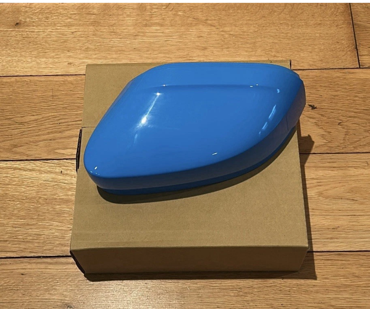 VW CADDY LIFE MIRROR COVERS CAPS |BRITISH GAS BLUE