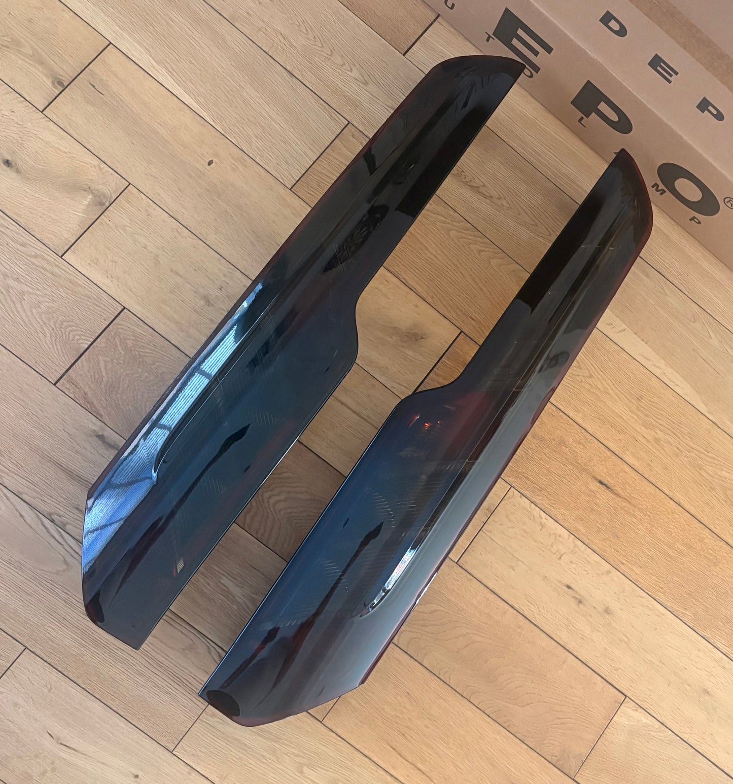 DARK Tinted Smoked Ford Transit Custom Van 2012-2024 Rear Tail Lights 1 PAIR