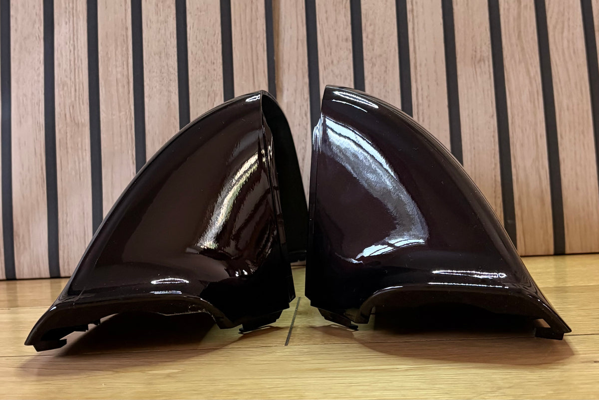 VW Transporter T5.1/T6/T6.1 New LH & RH Mirror Cover Painted In BlackBerry LL4U