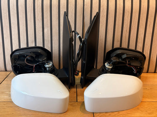 Caddy life mirrors upgrade | 2004-2020| POWER FOLDING | Painted in Candy White | LB9A