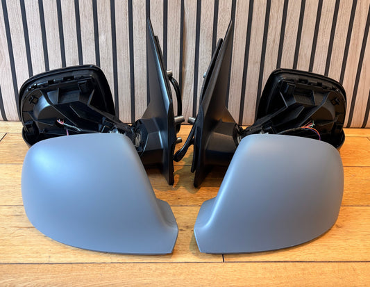 VW Transporter T6.1 Van |2019-2025| Wing Door Mirrors | POWER FOLDING | Primered Caps