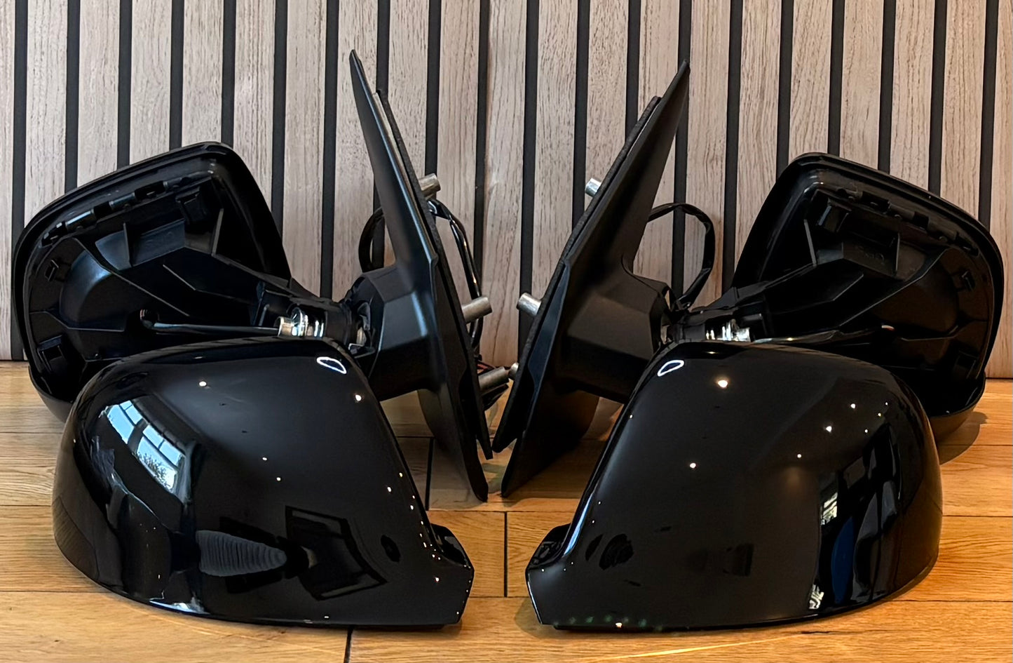 VW TRANSPORTER T5.1 | 2010-2015 | DOOR WING MIRRORS | ELECTRIC | HEATED | Gloss Black
