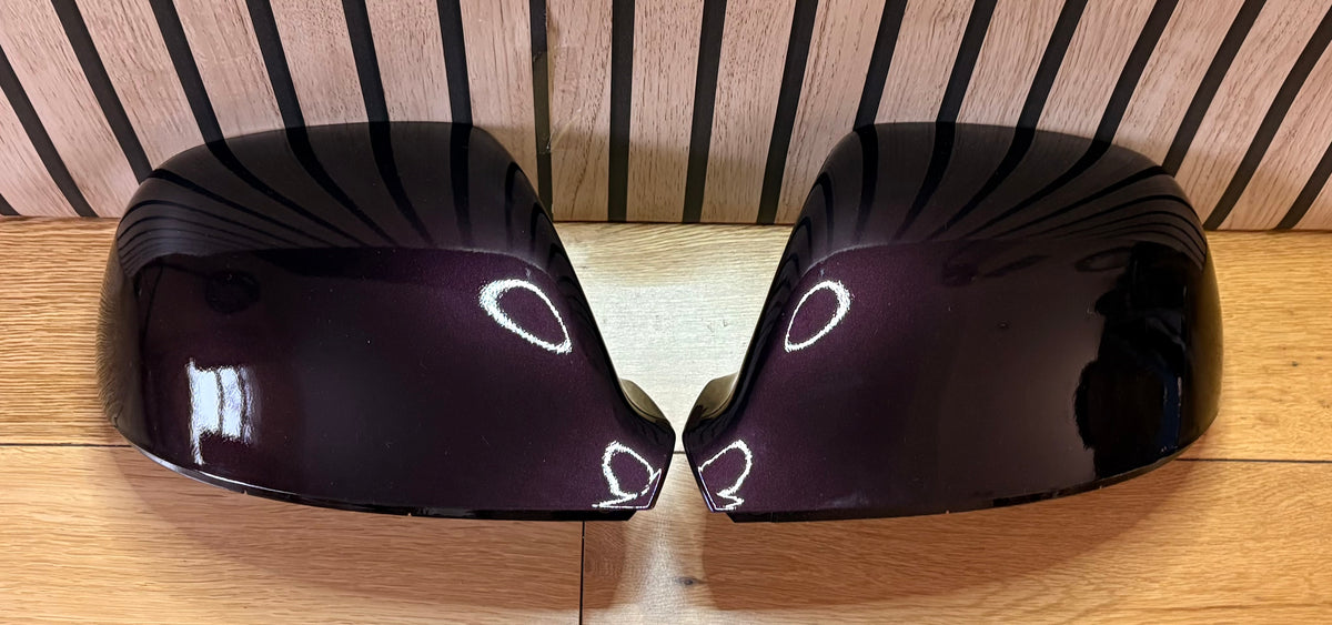 VW Transporter T5.1/T6/T6.1 New LH & RH Mirror Cover Painted In BlackBerry LL4U