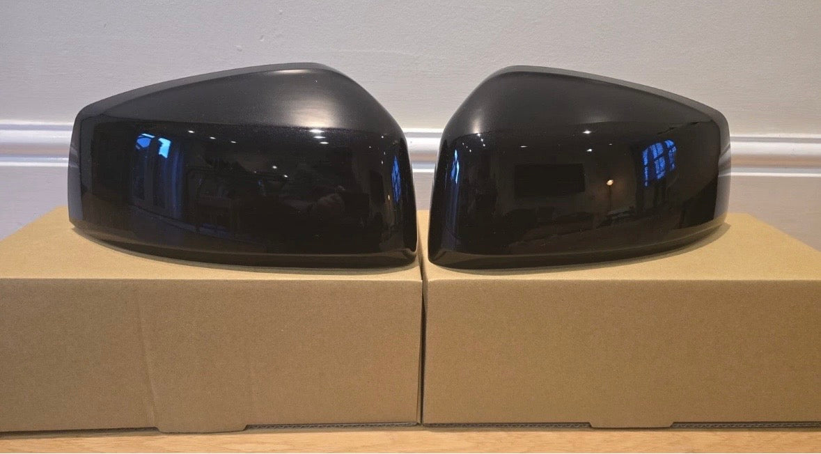 VW CADDY MK5 WING DOOR MIRROR CAP COVERS|2020-2025 | BLACK LC9X