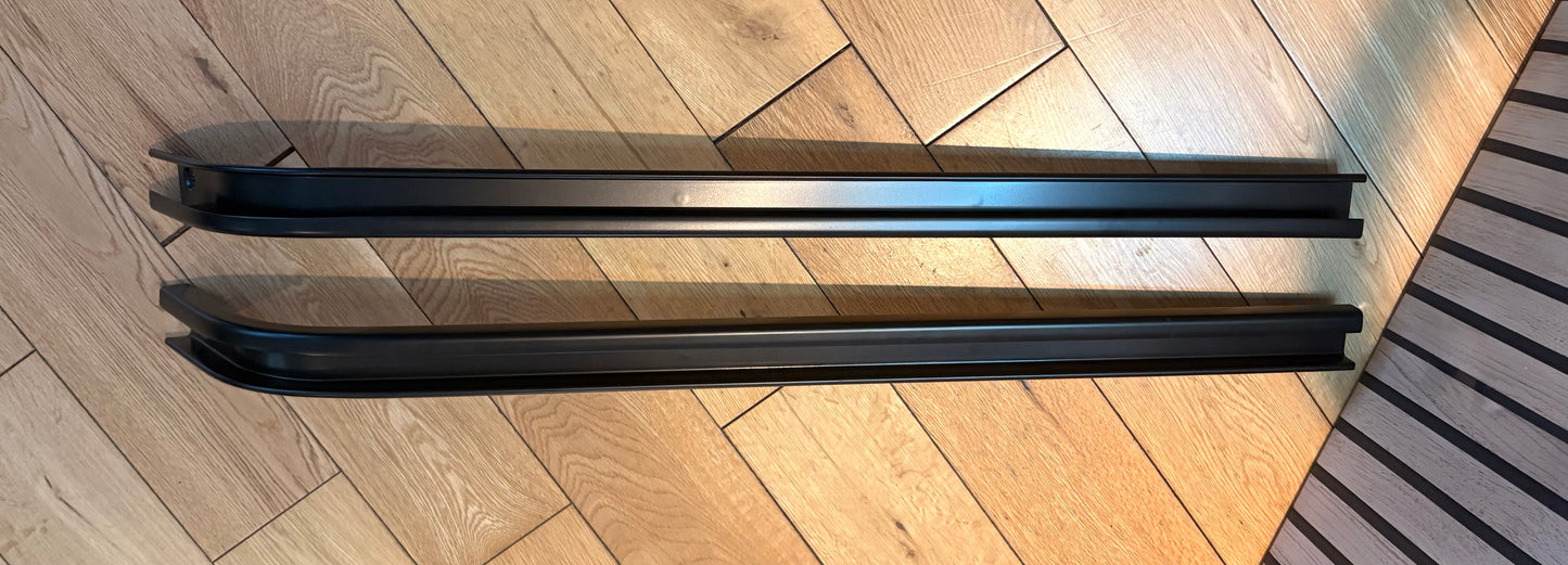 GENUINE VW CADDY MK5 2021+ LWB TWIN DOOR | PAIR | SLIDING DOOR RAILS | BLACK