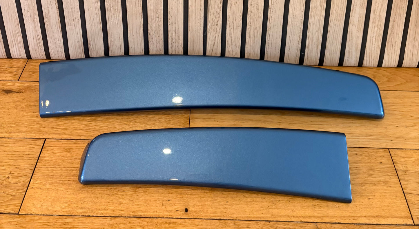 Caddy MK3/MK4 barn door spoiler painted in ACAPULCO BLUE LR5T