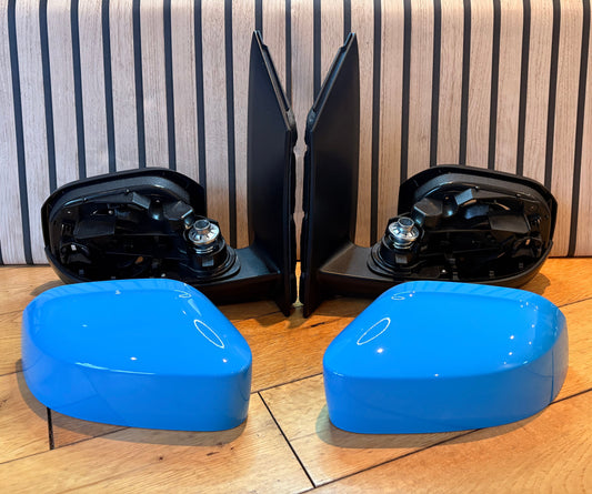 VW Caddy Mk3 Mk4 Life Wing Door Mirrors Upgrade | 2004 - 2020 | Pair | MANUAL | BRITISH GAS BLUE