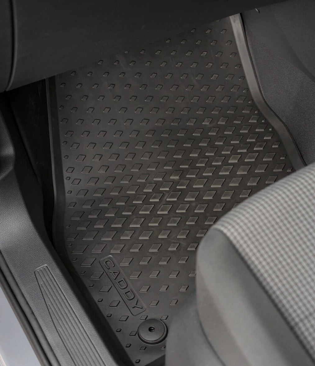 New Genuine VW Caddy MK5 2021 Onwards All-weather Rubber floor mats front
