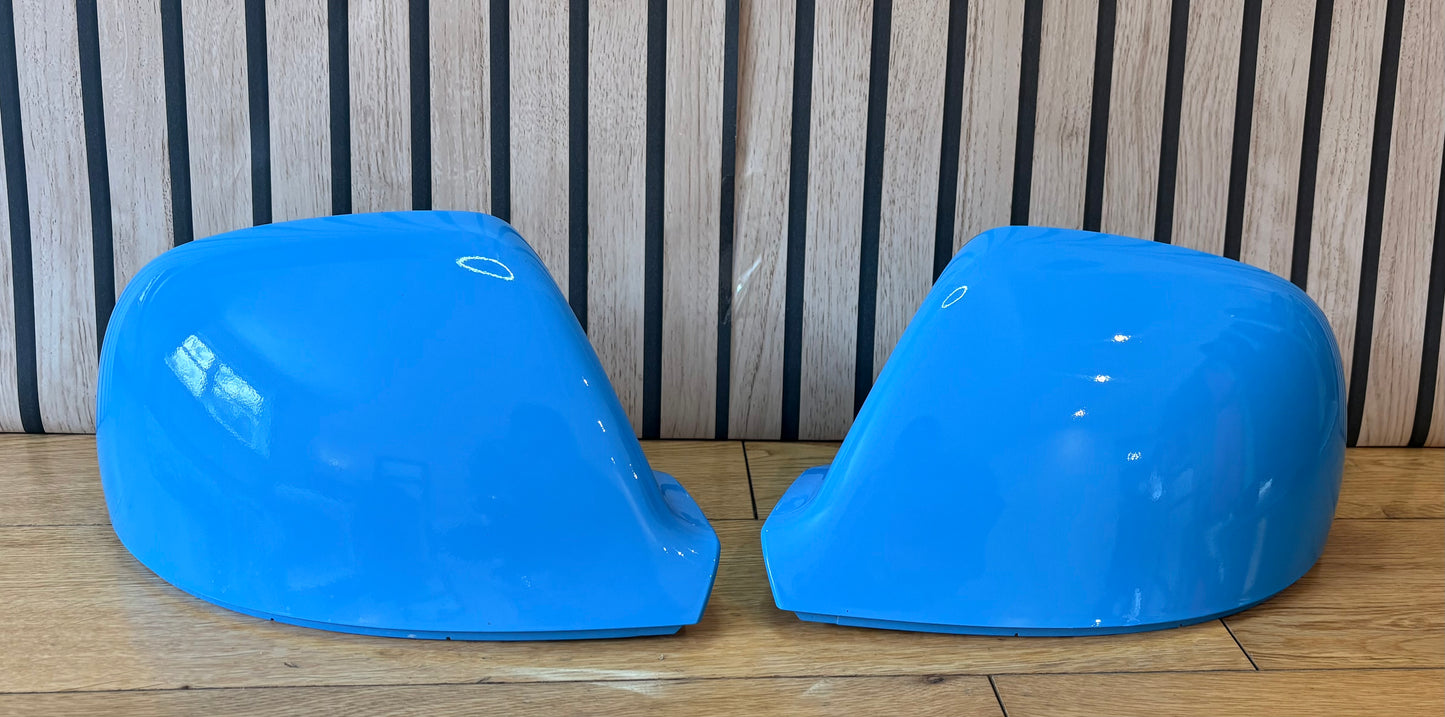 VW Transporter T5.1/T6/T6.1 New LH & RH Mirror Cover Painted In British Gas Blue