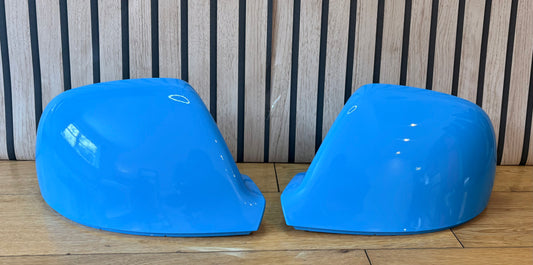 VW Transporter T5.1/T6/T6.1 New LH & RH Mirror Cover Painted In British Gas Blue