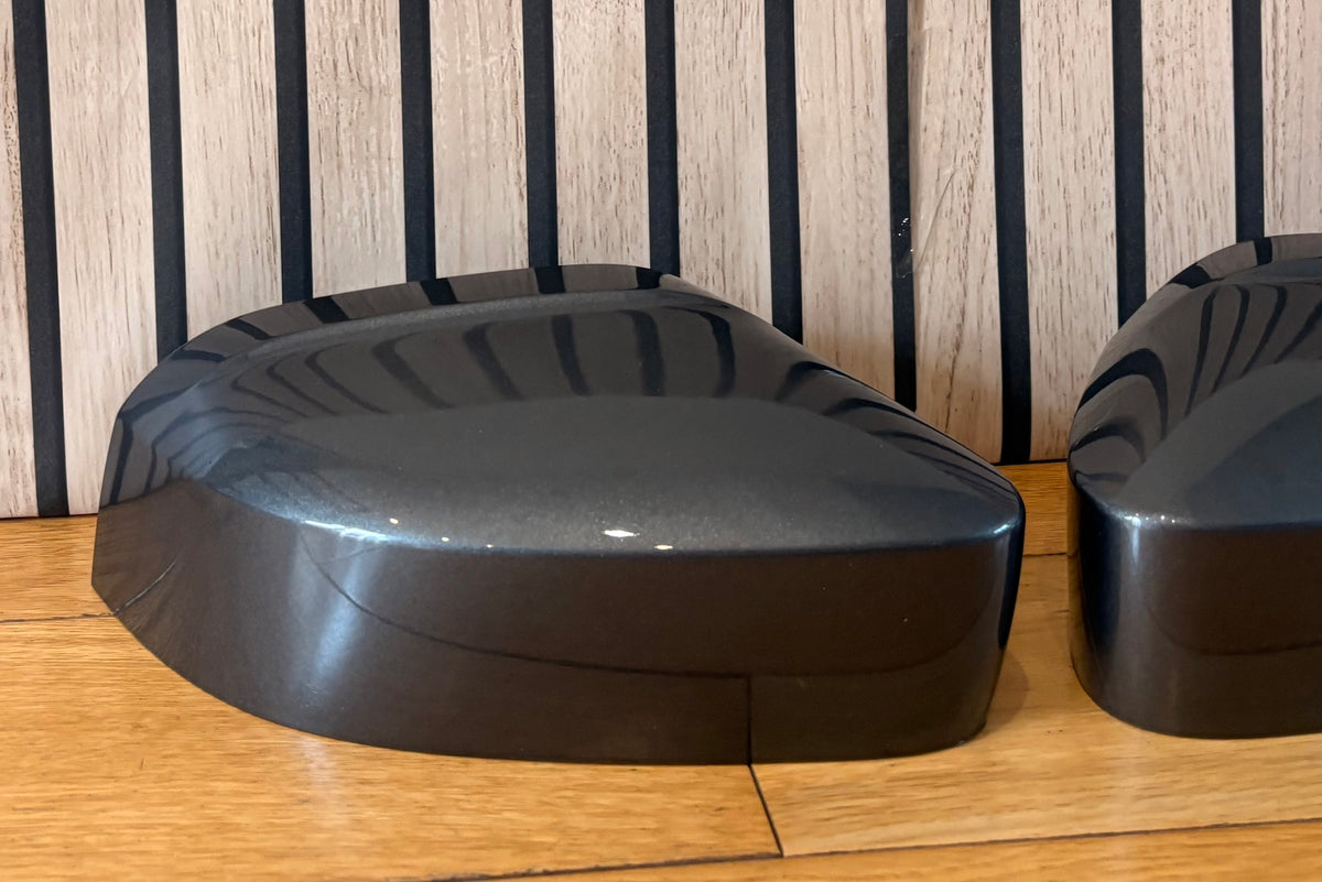 VW CADDY LIFE MIRROR COVERS CAPS | NATURAL GREY | LH7W