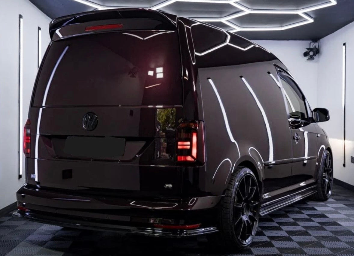 GENUINE VW CADDY MK4 UPGRADE TAIL LIGHTS | SMOKED TINTED | TAILGATE | 2015 - 2021