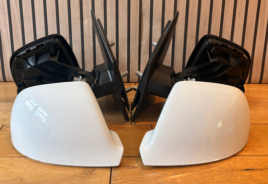 VW T5.1 Transporter Van |2010-2016 | Wing Door Mirrors | Manual | White Painted Caps
