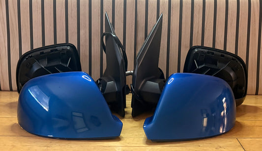 VW TRANSPORTER T6/T6.1 | 2015-2023 | DOOR WING MIRRORS | ELECTRIC | HEATED | RAVENNA BLUE | LA5W