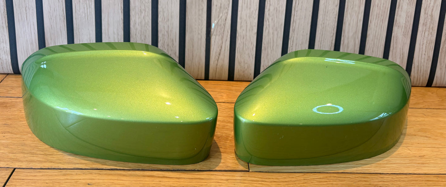VW CADDY LIFE MIRROR COVERS CAPS | VIPER GREEN | LR6T
