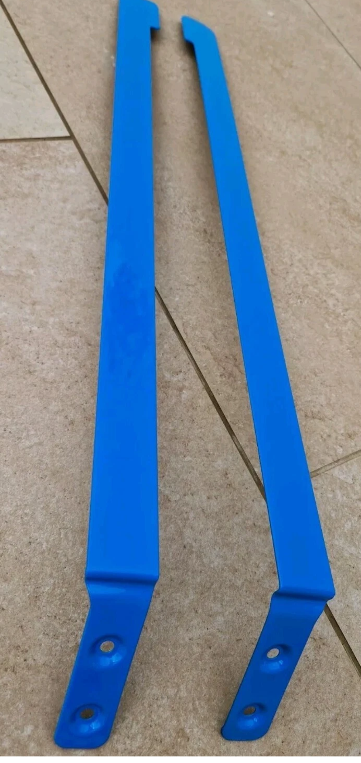 VW CADDY 2K MAXI 2K SIDE LOADING DOOR RAIL COVER LEFT & RIGHT SIDE 2004 - 2020 PAINTED IN BRITISH GAS BLUE