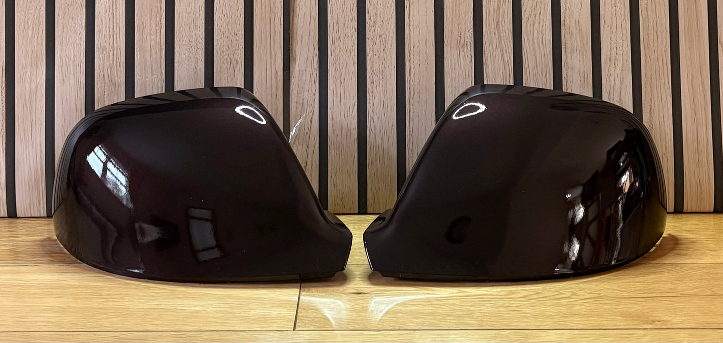 VW Transporter T5.1/T6/T6.1 New LH & RH Mirror Cover Painted In BlackBerry LL4U