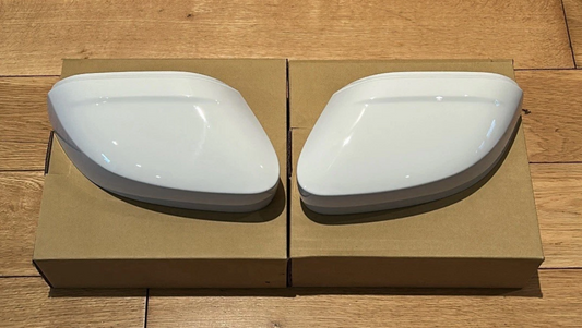 VW CADDY LIFE MIRROR COVERS CAPS CANDY WHITE LB9A