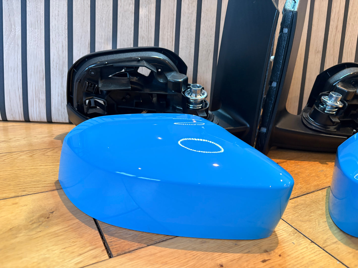 VW Caddy Mk3 Mk4 Life Wing Door Mirrors Upgrade | 2004 - 2020 | Pair | MANUAL | BRITISH GAS BLUE