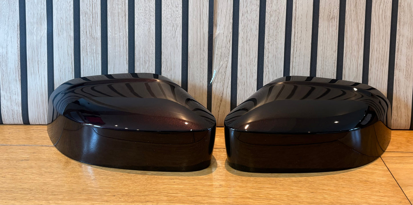 VW CADDY LIFE MIRROR COVERS CAPS | BLACKBERRY | LL4U