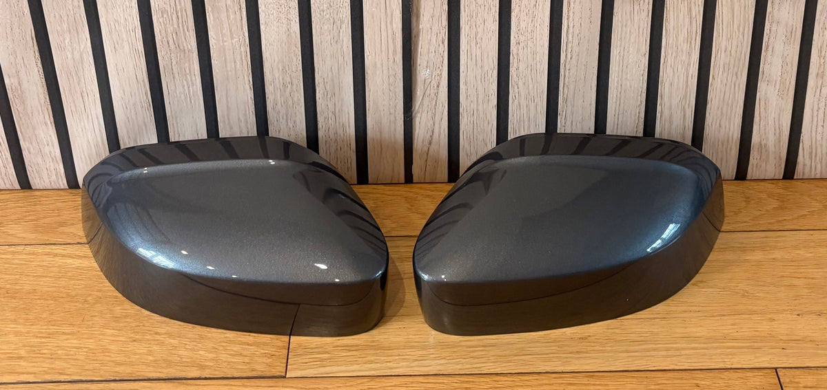 VW CADDY LIFE MIRROR COVERS CAPS | NATURAL GREY | LH7W