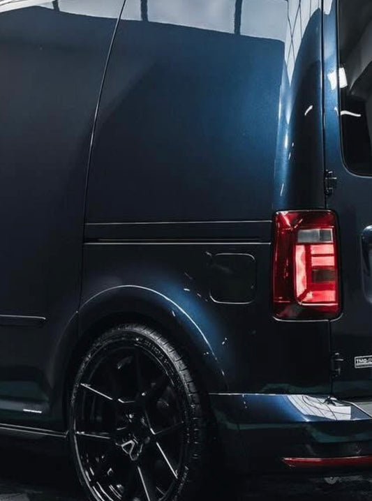 VW CADDY PASSENGERS SIDE LOADING DOOR RAIL COVER PAINTED IN LT5U