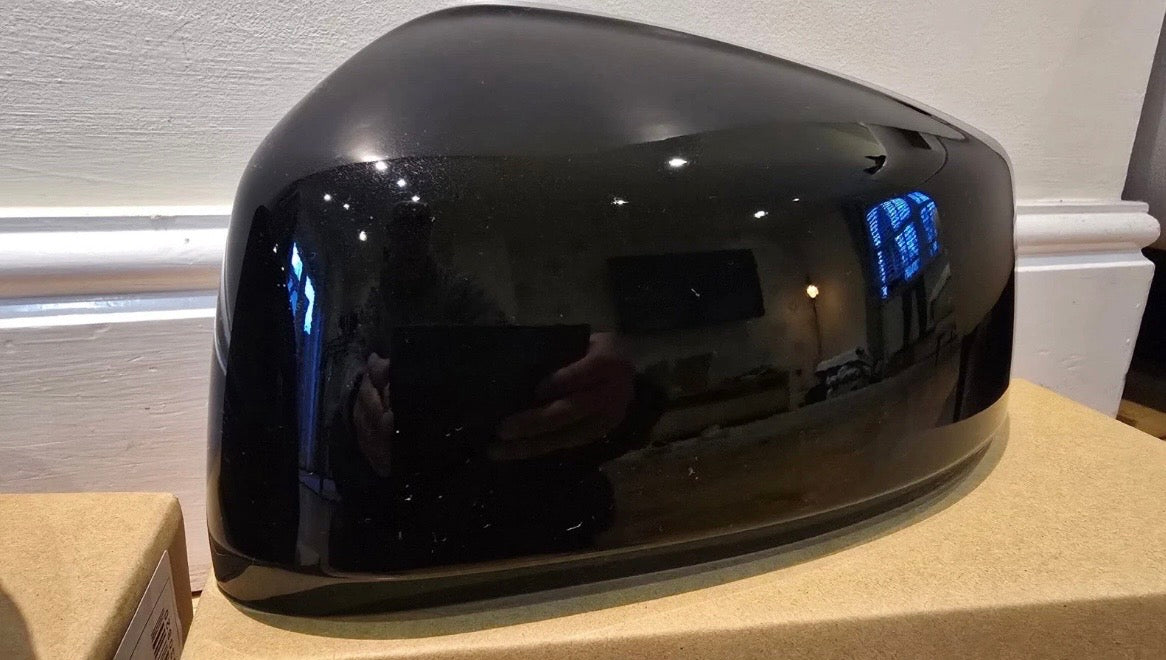 VW CADDY MK5 WING DOOR MIRROR CAP COVERS|2020-2025 | BLACK LC9X