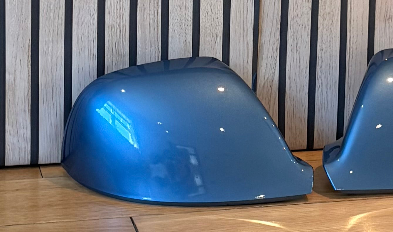 VW Transporter T5.1/T6/T6.1 New LH & RH Mirror Cover Painted In Acapulco Blue LR5T