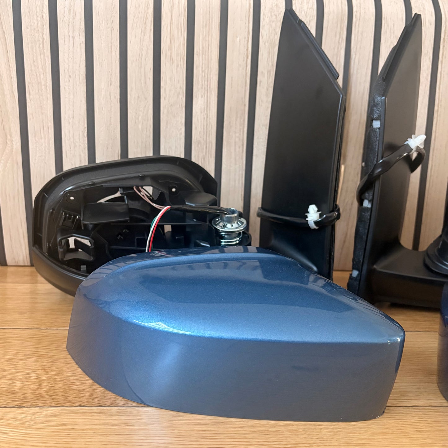VW Caddy life mirrors upgrade | 2004-2020 | Electric | Heated | Painted in ACAPULCO BLUE LR5T