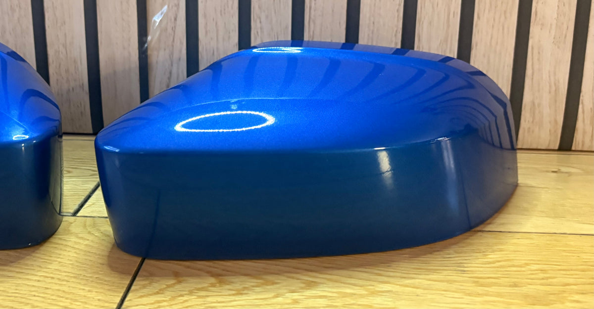 VW CADDY LIFE MIRROR COVERS CAPS | RAVENNA BLUE | LA5W