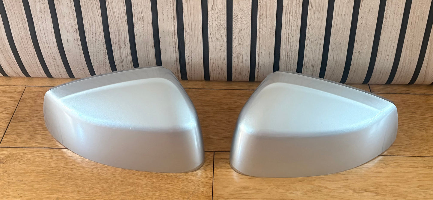VW CADDY MK5 WING DOOR MIRROR CAP COVERS|2020-2025 | REFLEX SILVER |LA7W