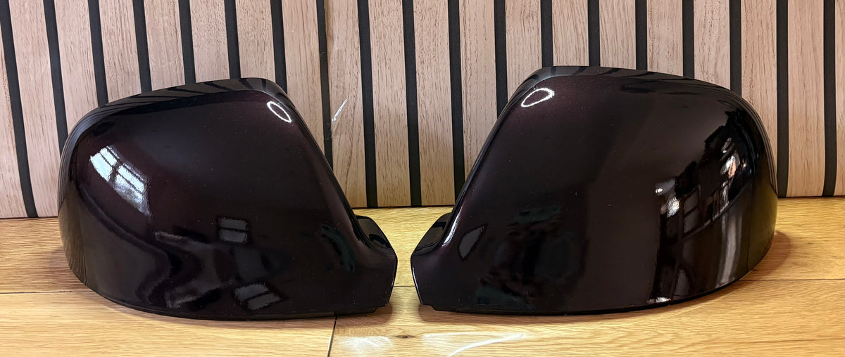 VW Transporter T5.1/T6/T6.1 New LH & RH Mirror Cover Painted In BlackBerry LL4U
