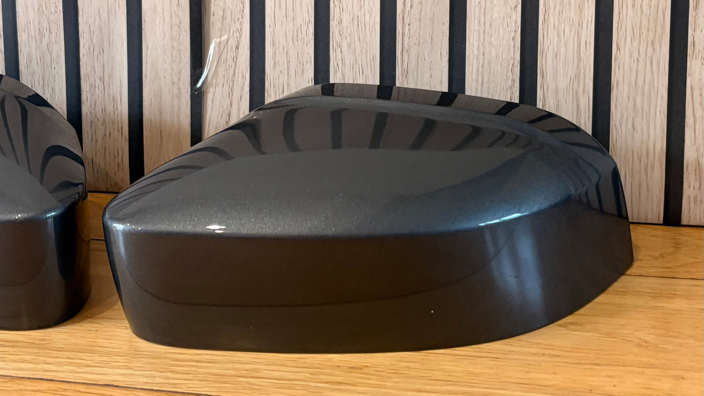 VW CADDY LIFE MIRROR COVERS CAPS | NATURAL GREY | LH7W