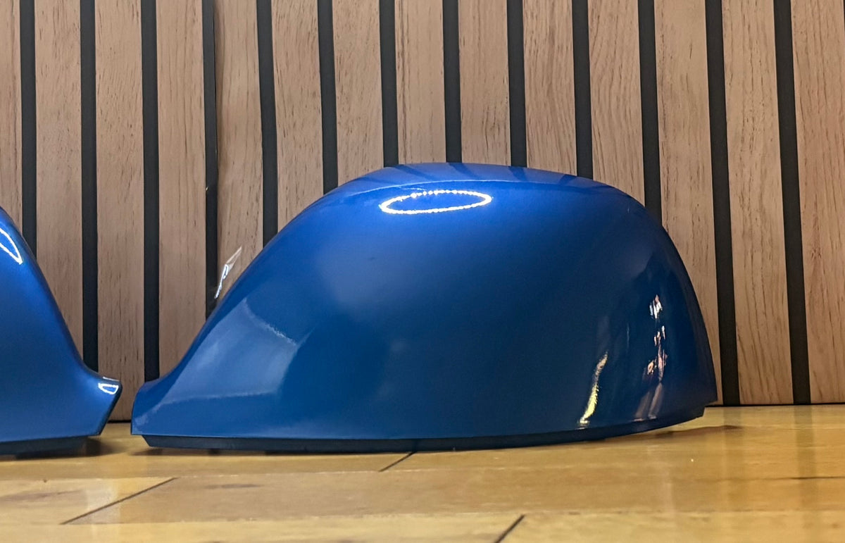 VW Transporter T5.1/T6/T6.1 New LH & RH Mirror Cover Painted In Ravenna Blue LA5W