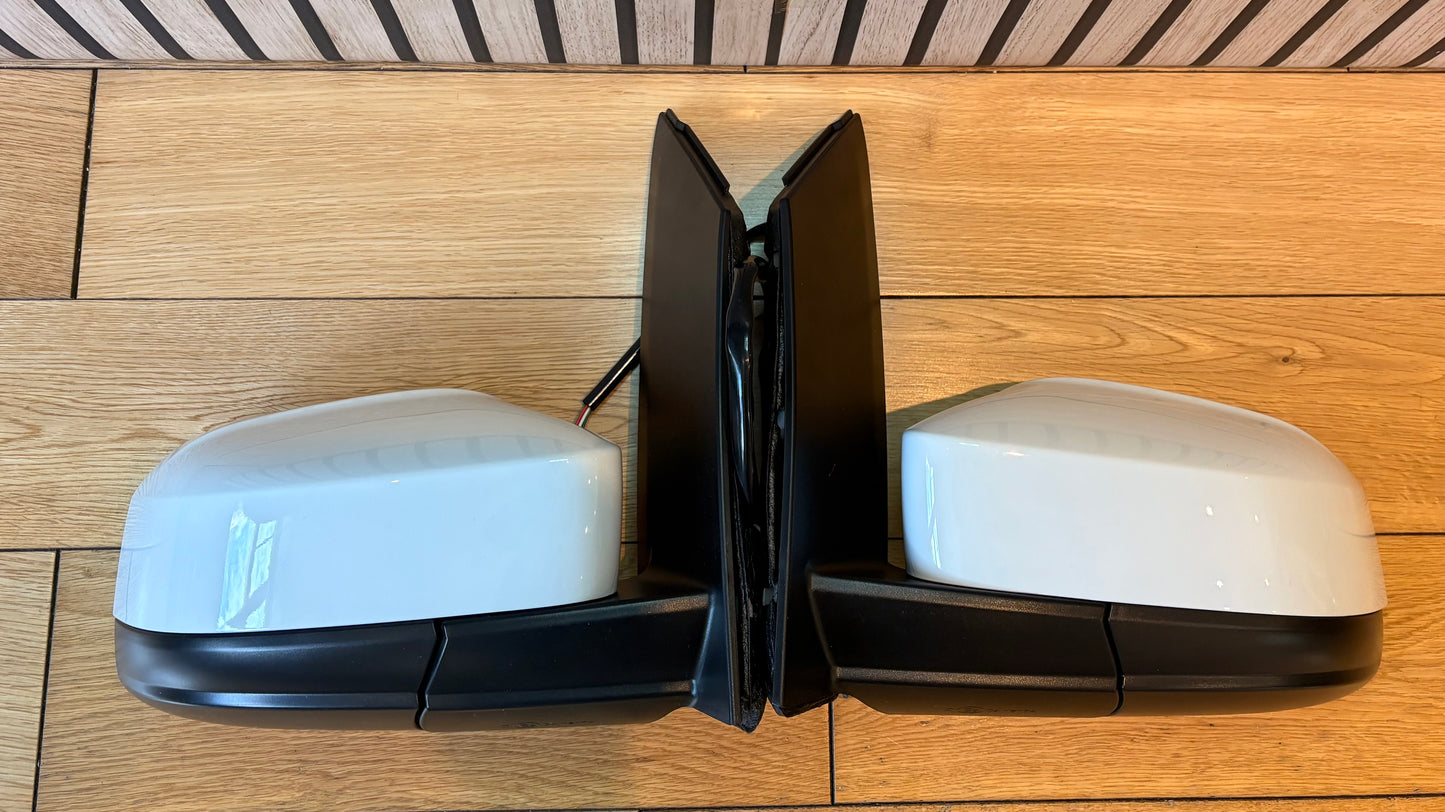 Caddy life mirrors upgrade | 2004-2020| POWER FOLDING | Painted in Candy White | LB9A