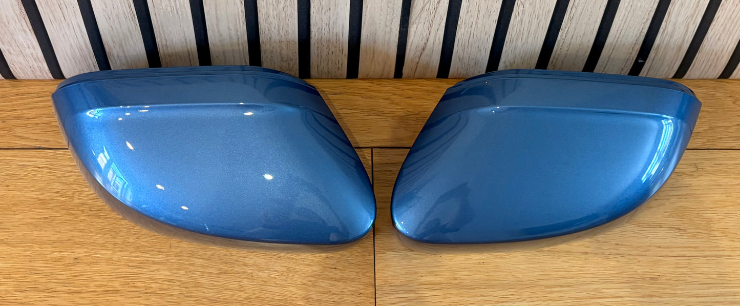 VW CADDY LIFE MIRROR COVERS CAPS | ACAPULCO BLUE | LR5T
