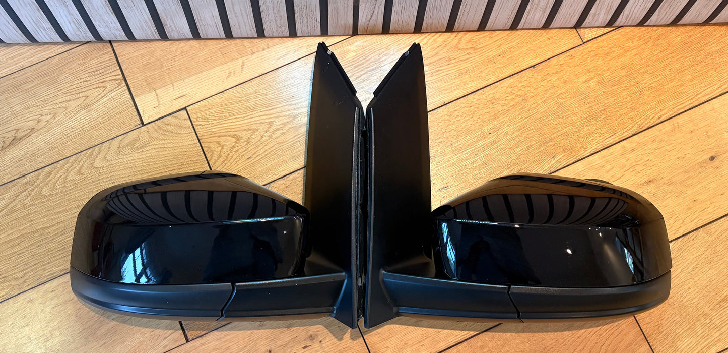 VW Caddy Mk3 Mk4 Life Wing Door Mirrors Upgrade | 2002 - 2020 | Pair | MANUAL | LC9X Deep Black Pearl