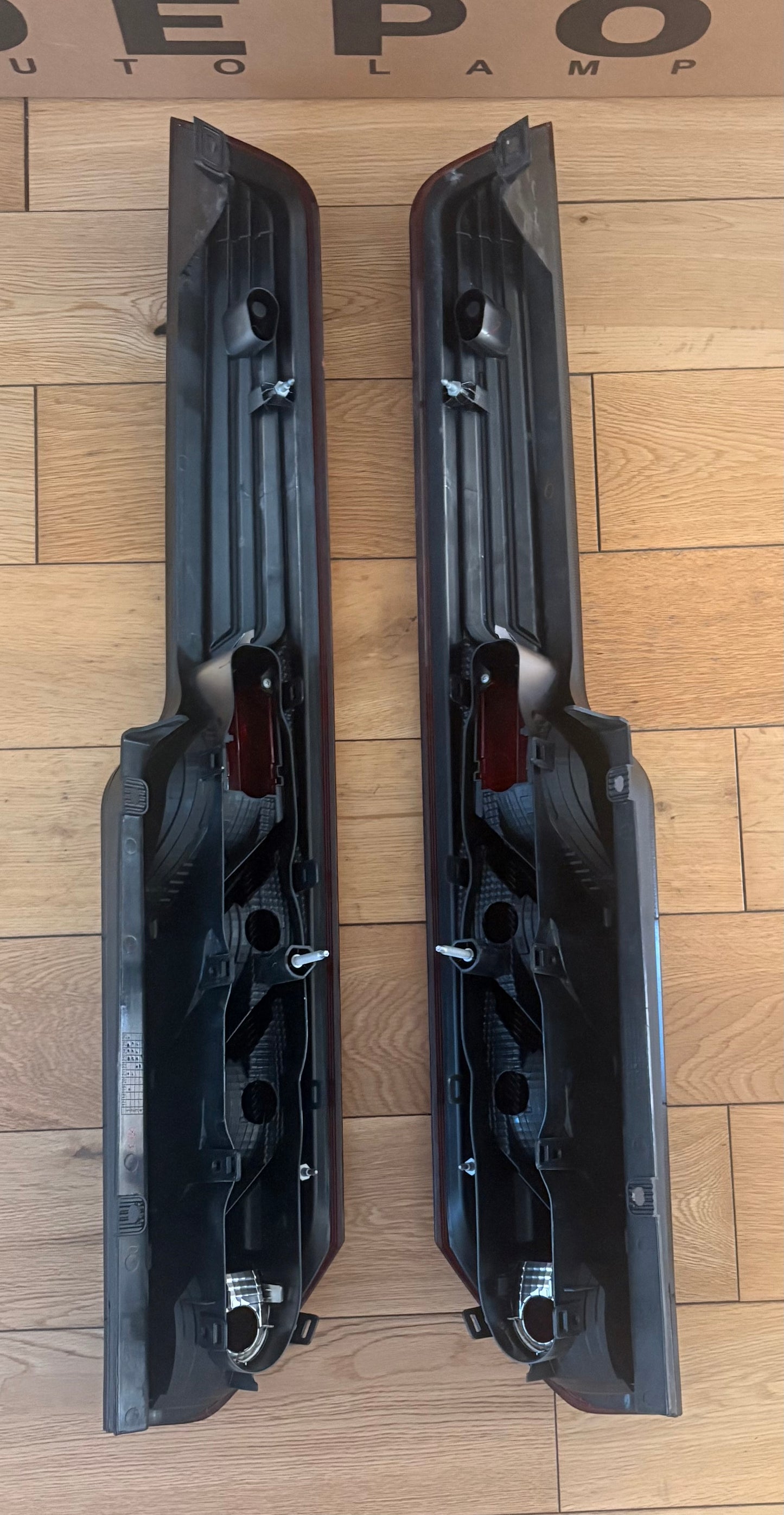 DARK Tinted Smoked Ford Transit Custom Van 2012-2024 Rear Tail Lights 1 PAIR