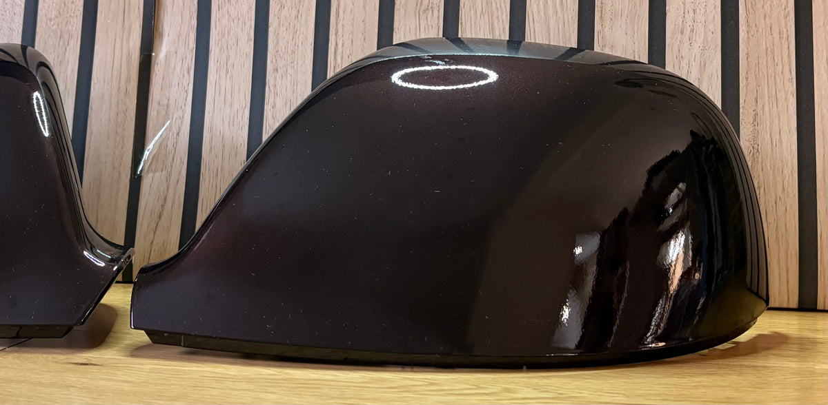 VW Transporter T5.1/T6/T6.1 New LH & RH Mirror Cover Painted In BlackBerry LL4U